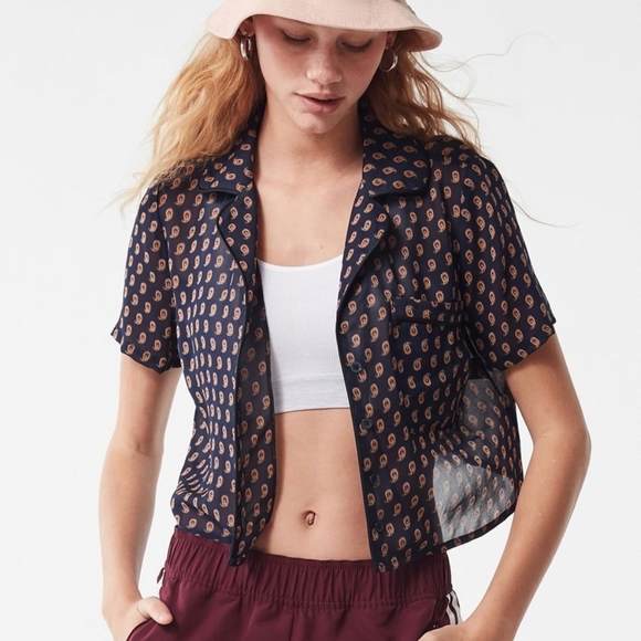 Urban Renewal Remnants Patterned Pajama Top - Picture 2 of 2